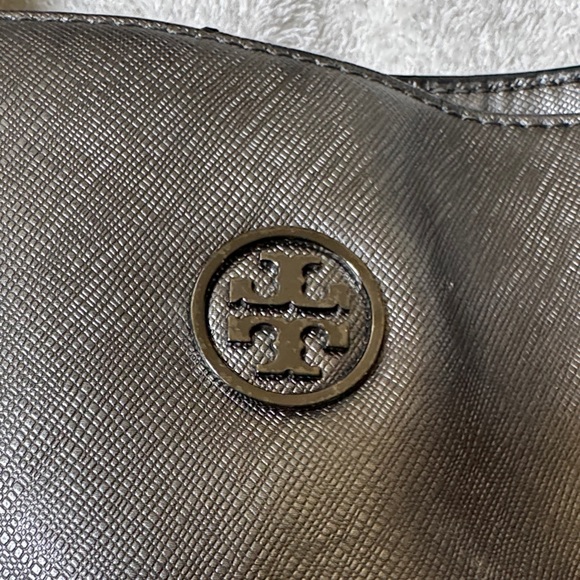 Tory Burch Shimmering Silver Tote - Picture 2 of 16